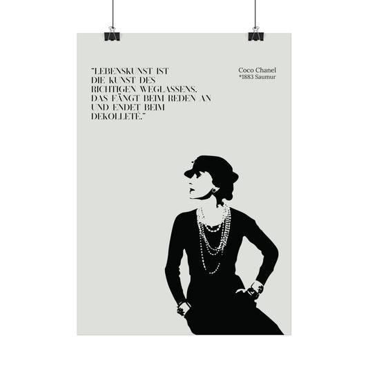Poster "Coco Chanel"