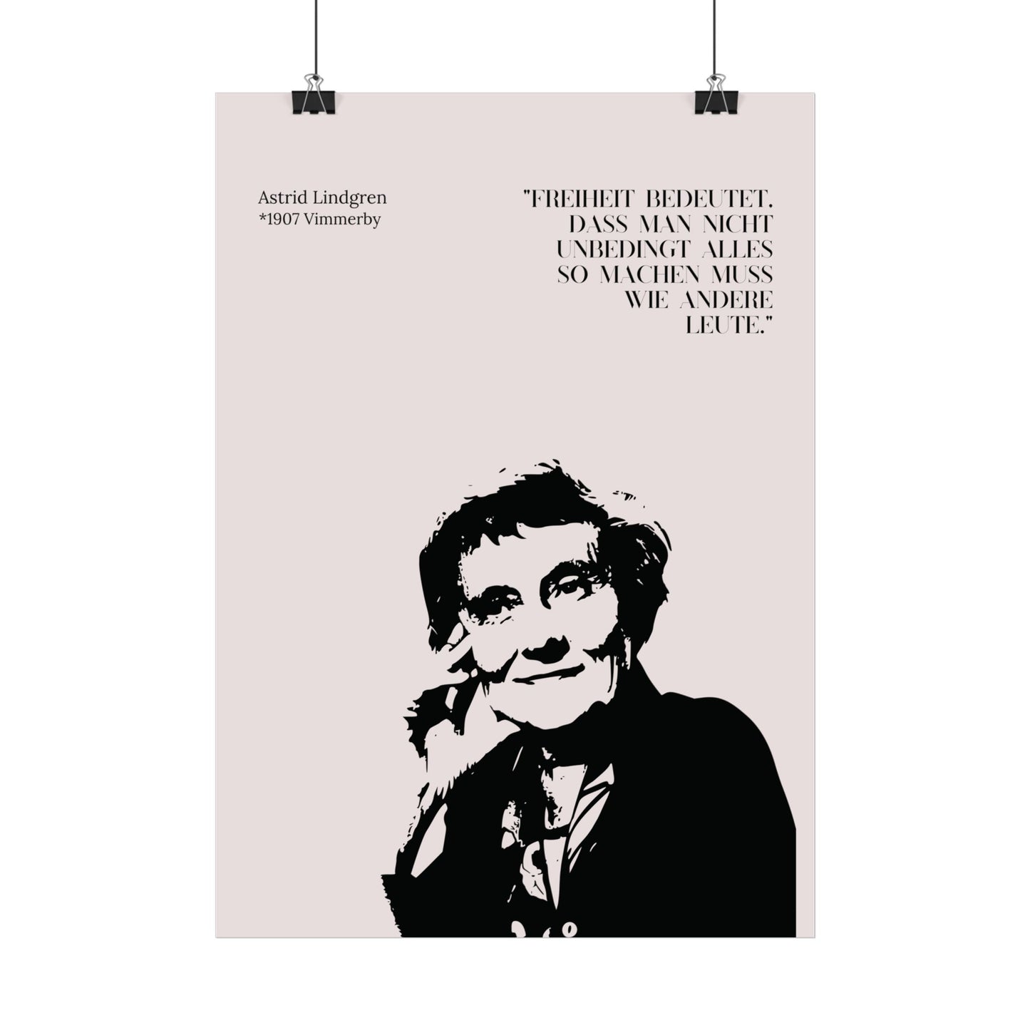 Poster "Astrid Lindgren"