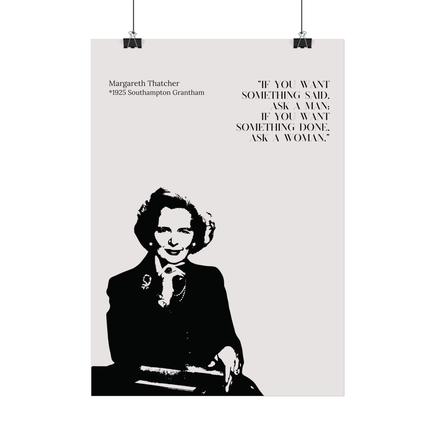 Poster "Margareth Thatcher"