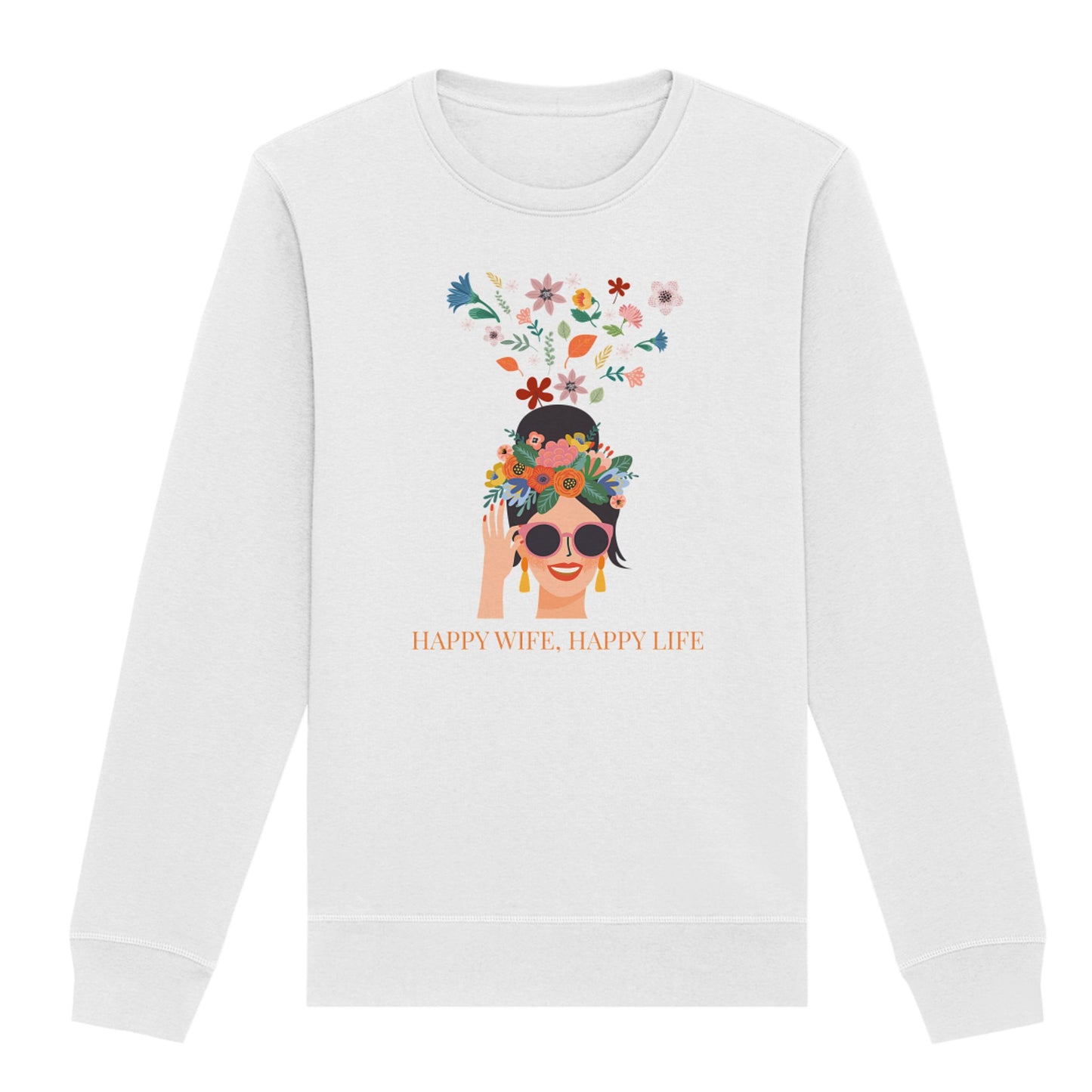 Sweatshirt "Happy Wife, Happy Life"