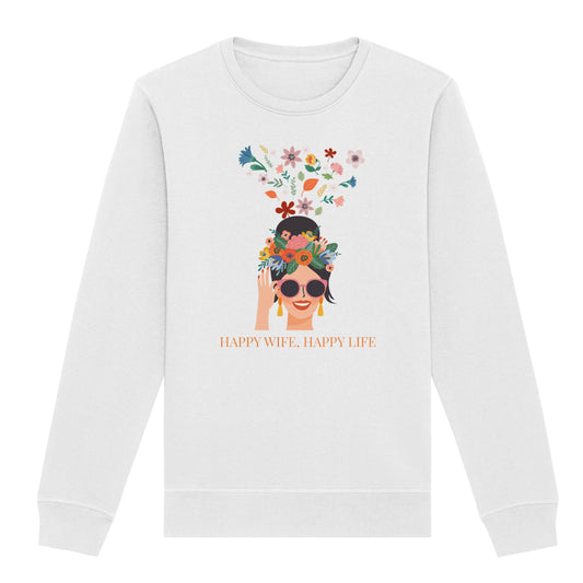 Sweatshirt "Happy Wife, Happy Life"